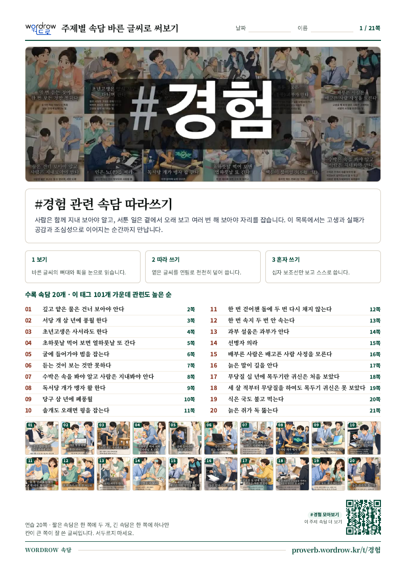 경험 모음집 미리보기